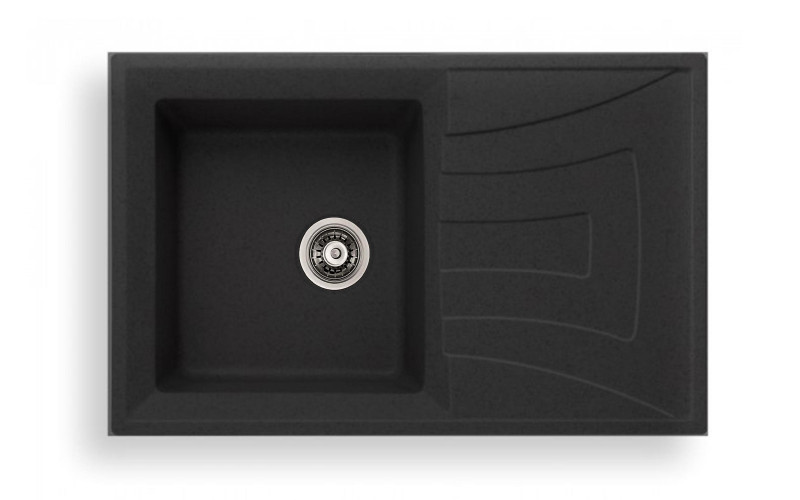 Granite sink ICGS8104, black, depth 18 cm  1