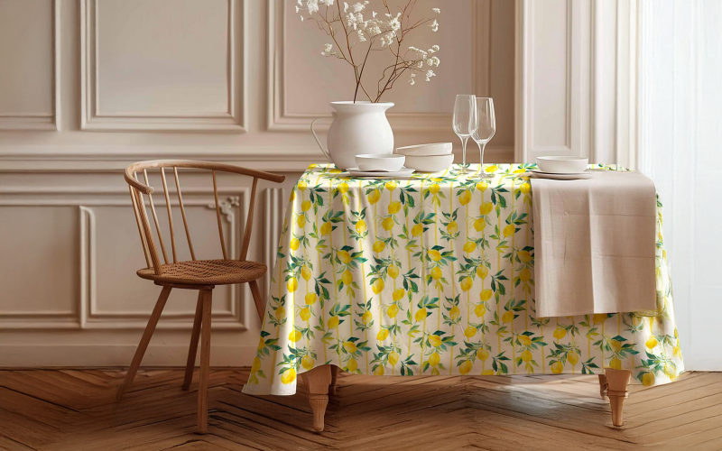 Tablecloth 150/200 cm Lemons, multicolored  1