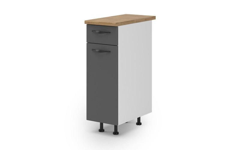 Kitchen cabinet Simon 09, graphite  1