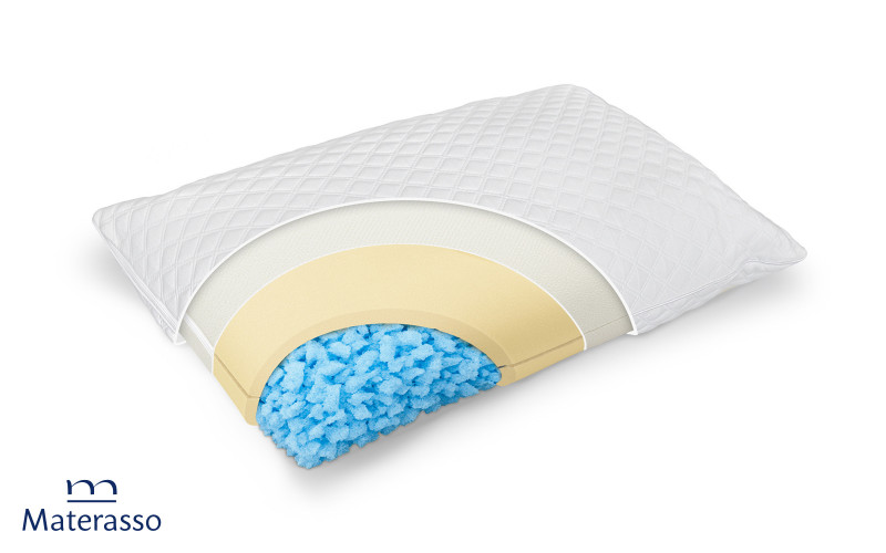 Pillow 70/40 Adapti Aqua, white  1