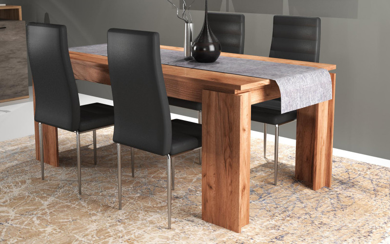 Dining table Rida, Tobacco Craft oak  1