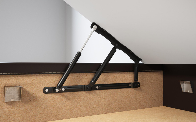 For double bed Cindiya Lifting mechanism 850N + HDF bunkie board 2.5 mm, 120/200 cm  1