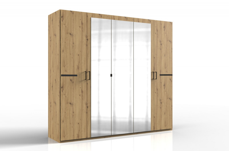 Wardrobe Aremo, Artisan oak + graphite  1