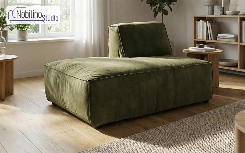 Settee from a modular sofa Verso, dark green  1