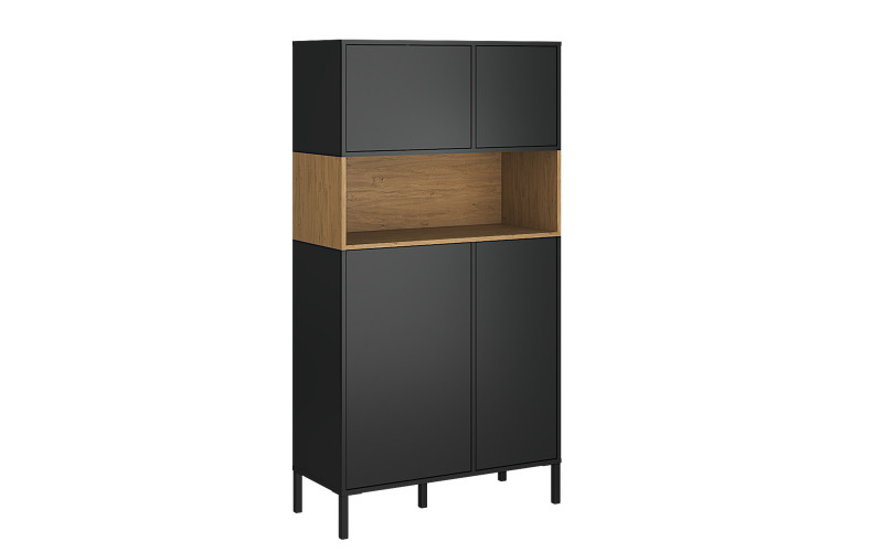 Cabinet Perie 1, anthracite + Stone oak  1