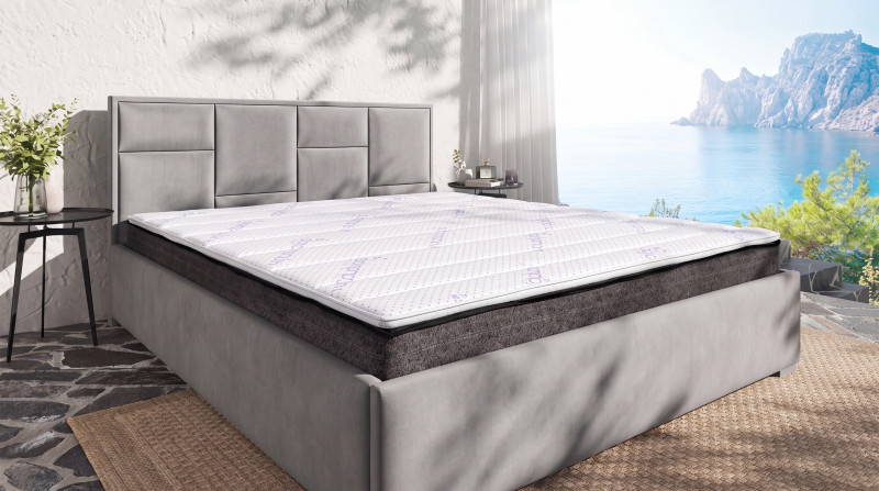 Set of two-sided mattress 160/200 + mattress topper 160/200 Black Pearl Roll + MEMO LINE LAVENDER,   1