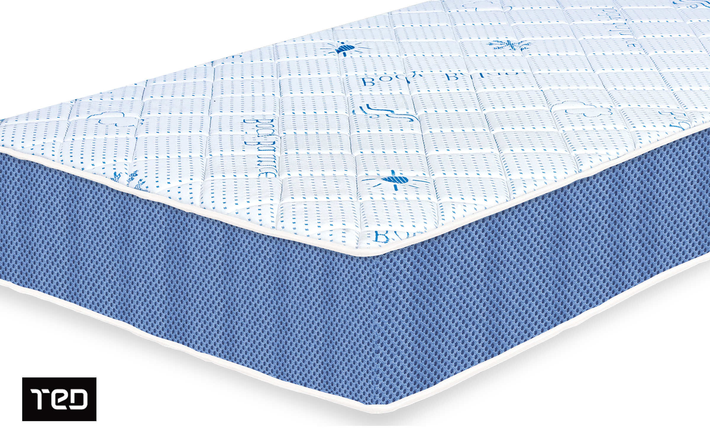 Mattress 160/200 cm, two-sided with 7-zone multipocket system, profiled Body Care polyurethane foam, height 18 cm, 8-year warranty, firmness: balanced Cool Gel Memory Body Balance,   3