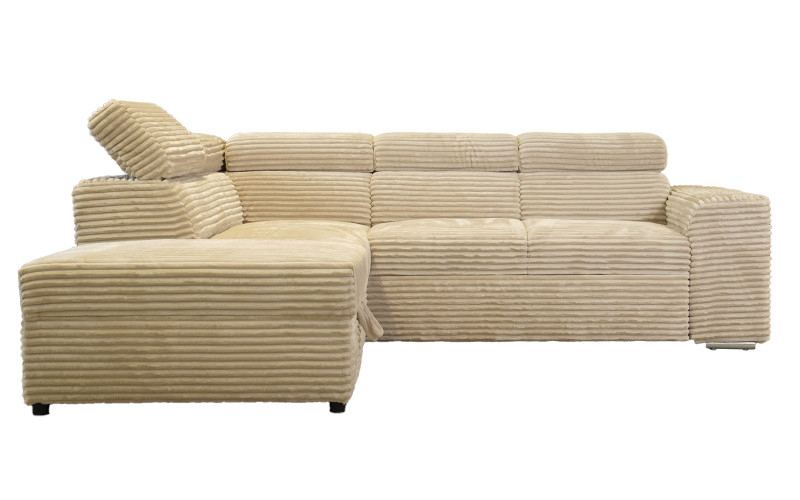 Extendable corner sofa Savora, light beige  3