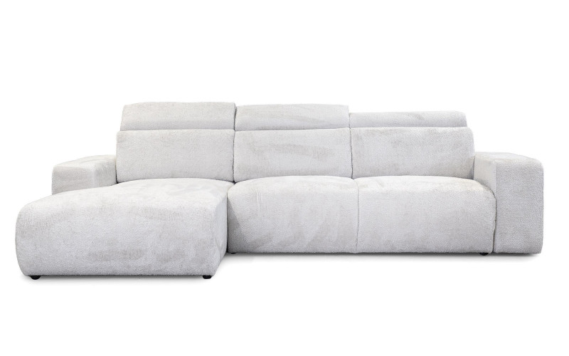 Extendable corner sofa Sorelo, white  4