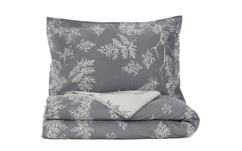 3 parts, 150/220 cm; Polycotton Saheser, grey + white  1