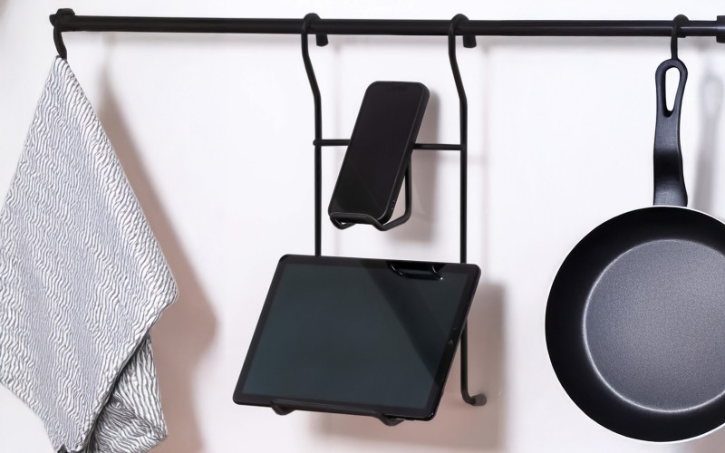 15/30 cm Phone holder, black  2