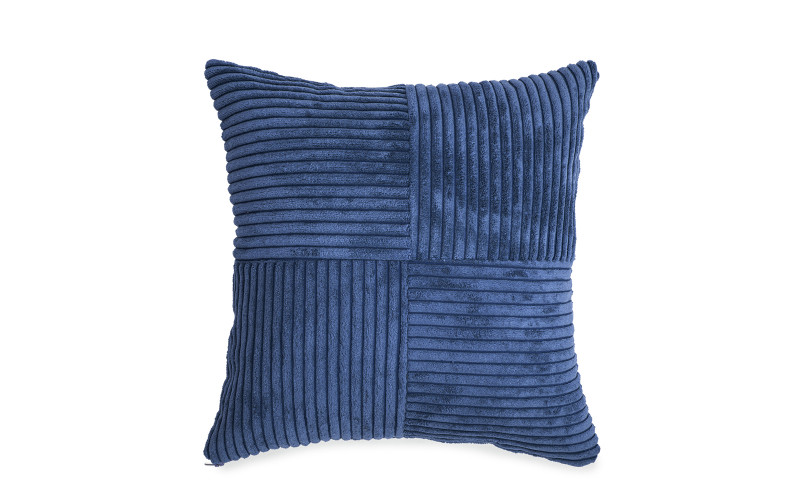 Throw pillow Squares 06667, blue  1