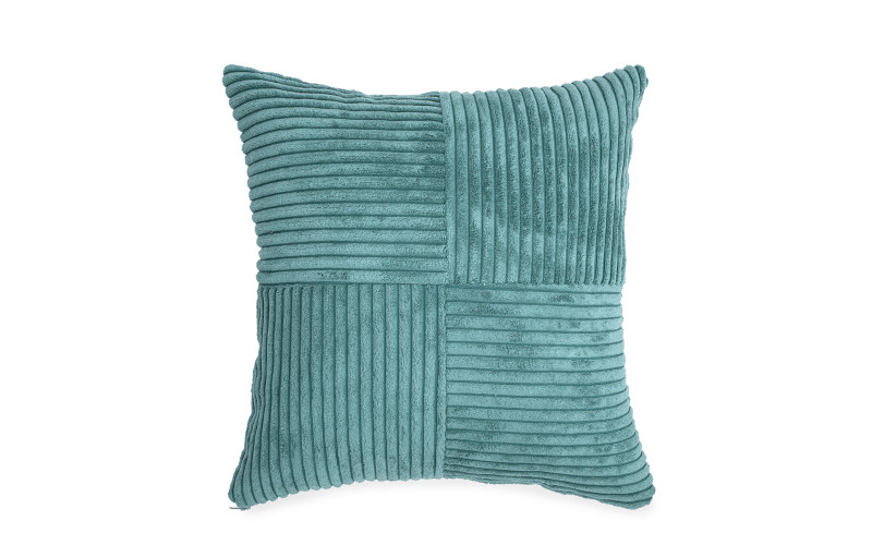 Throw pillow Squares 06671, turquoise  1
