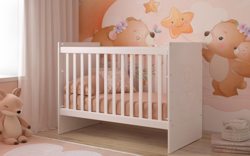 Baby bed Dobby, white  1