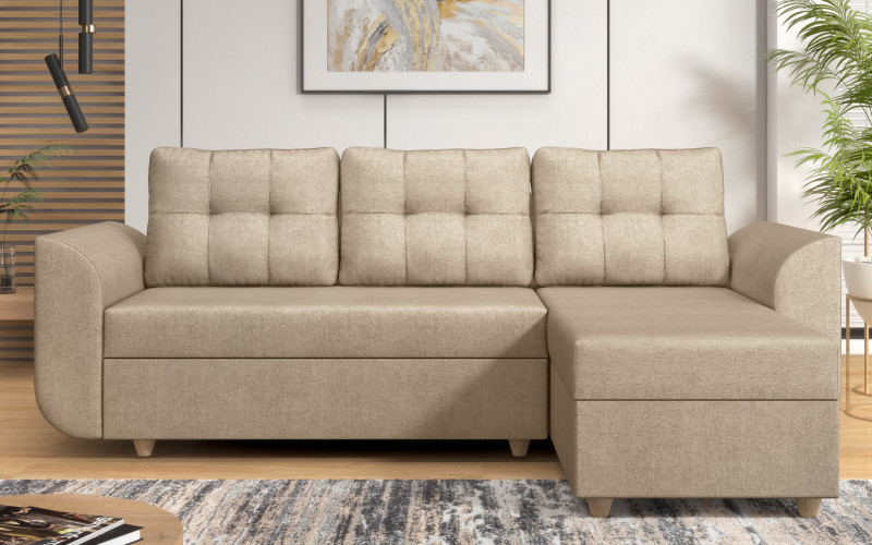 Extendable corner sofa Felino, light beige  1