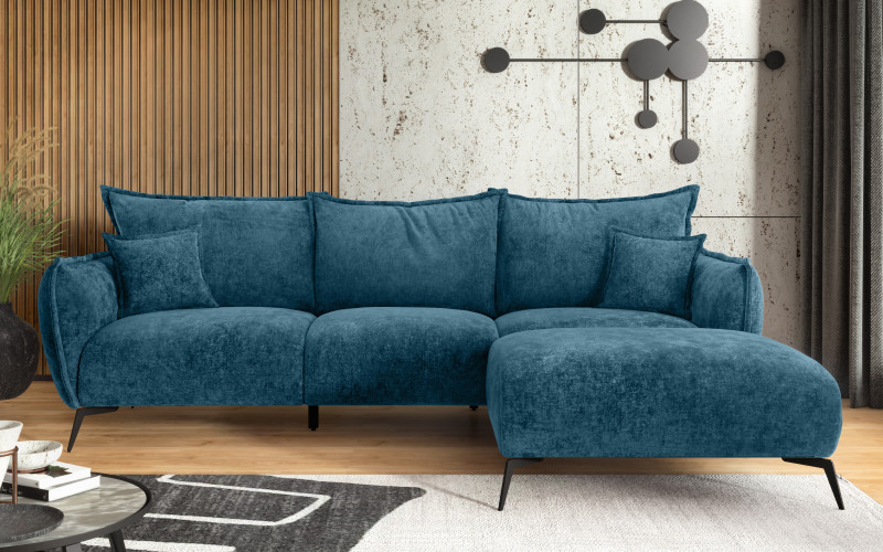 Corner sofa Gala, turquoise  1