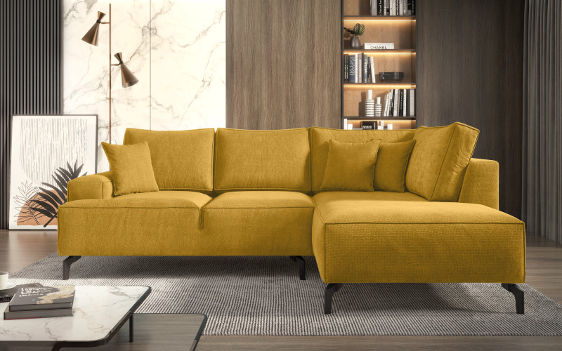 Extendable sofa Harry, mustard  1