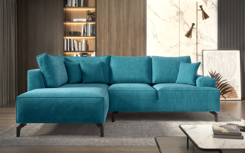 Extendable sofa Harry, turquoise  1