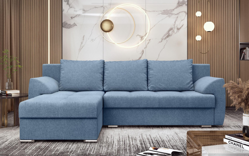 Extendable corner sofa Interio, blue  1