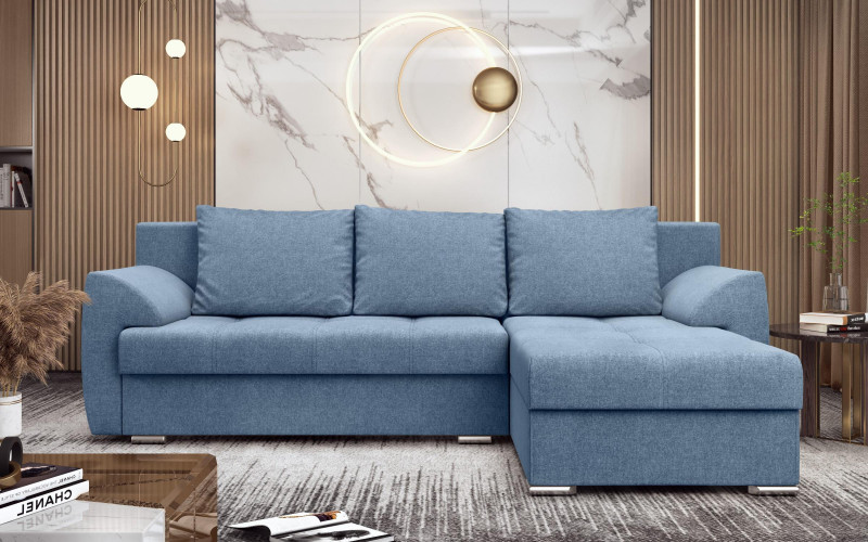 Extendable corner sofa Interio, blue  1