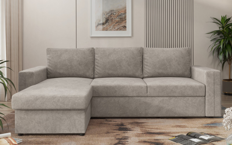 Extendable corner sofa Justin Ultra, aragon brown  3