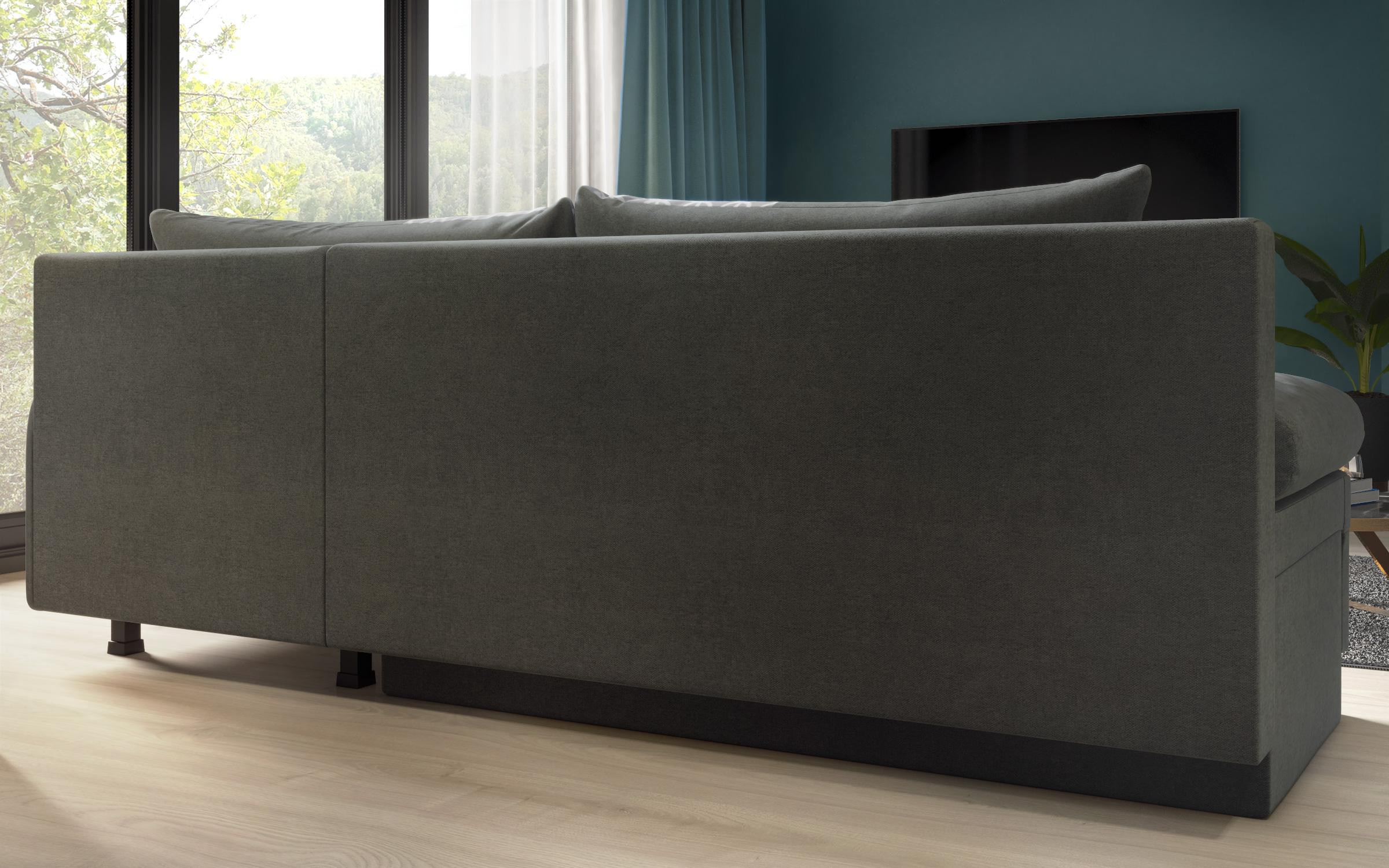 Extendable sofa Carolin, grey  9