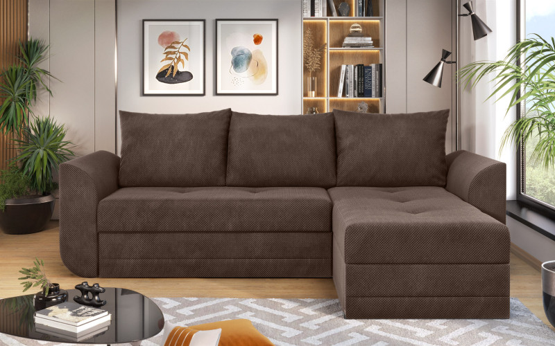 Extendable sofa Modus, brown  1