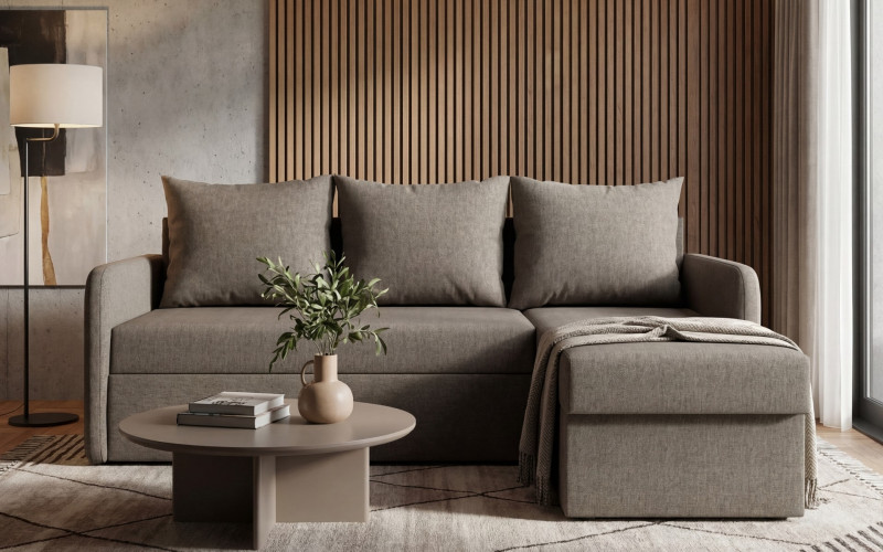 Extendable corner sofa Nexus, dark beige  3