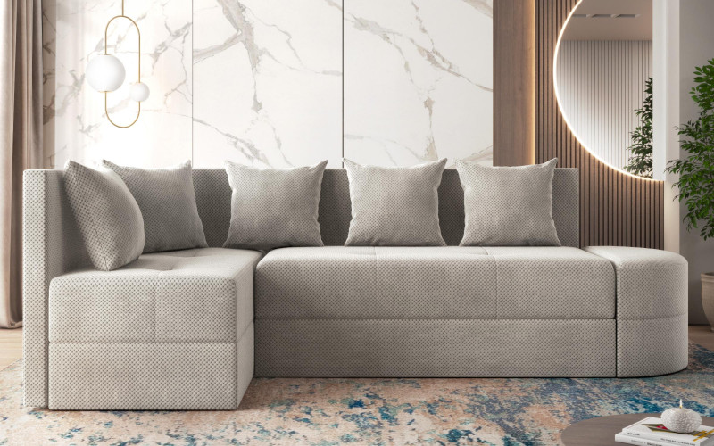 Extendable corner sofa Reilly, beige  1