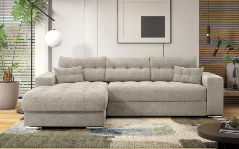 Extendable corner sofa Sander, beige  3