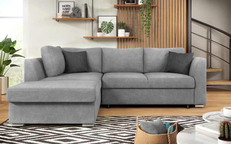 Extendable sofa Toscana S, light grey + dark grey  1