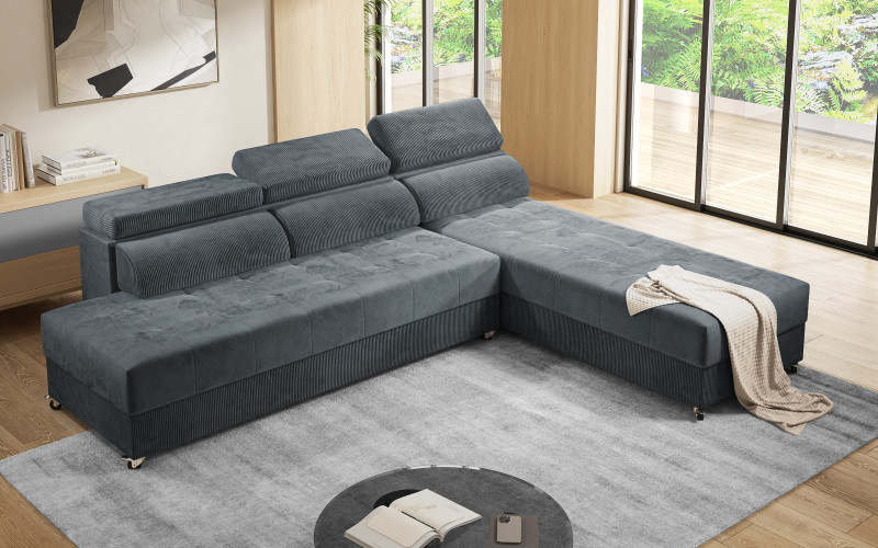 Living room corner Galance Nova, grey  3