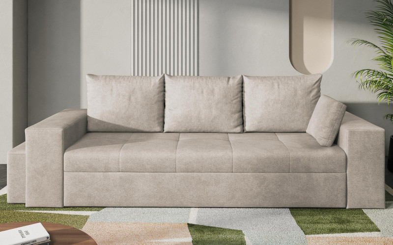 Extendable sofa + оttoman Maron, light beige  3