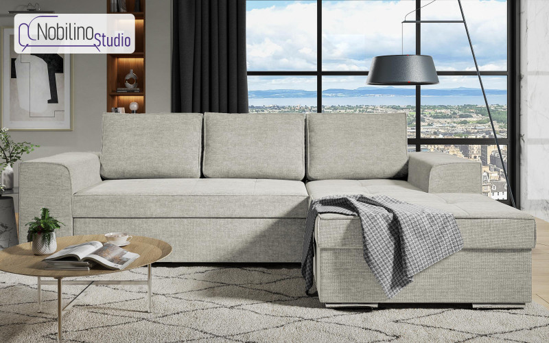Extendable corner sofa Tivoli, light beige  1