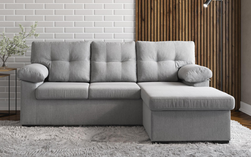 Corner sofa Valon, light grey  1