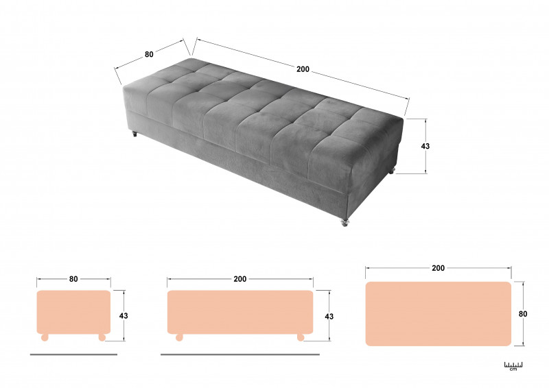 Daybed Elise, brown  2