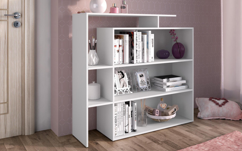 Bookcase Zariya, white matt  1