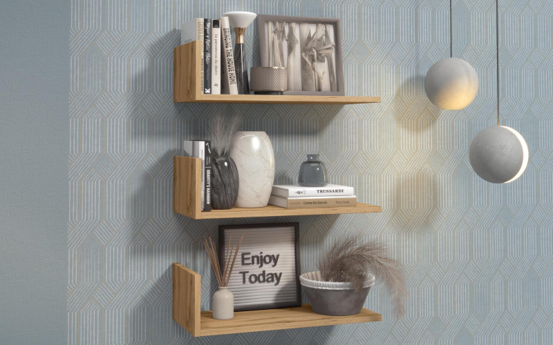 Bookcase Artena, Wotan oak  1