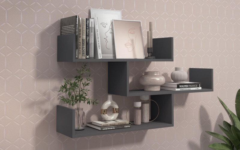 Bookcases Vittori, anthracite  1