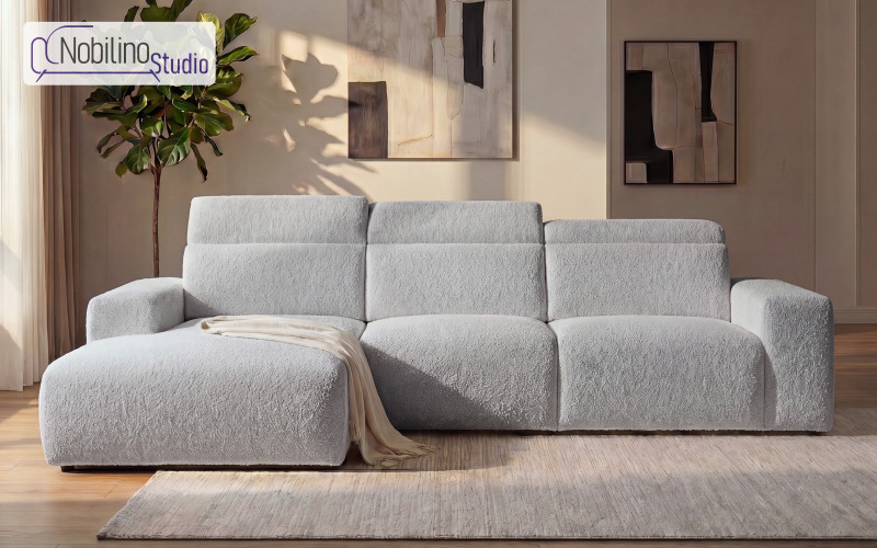 Extendable corner sofa Sorelo Euphoria, beige  1