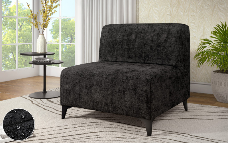 Armchair Aruba, black  1