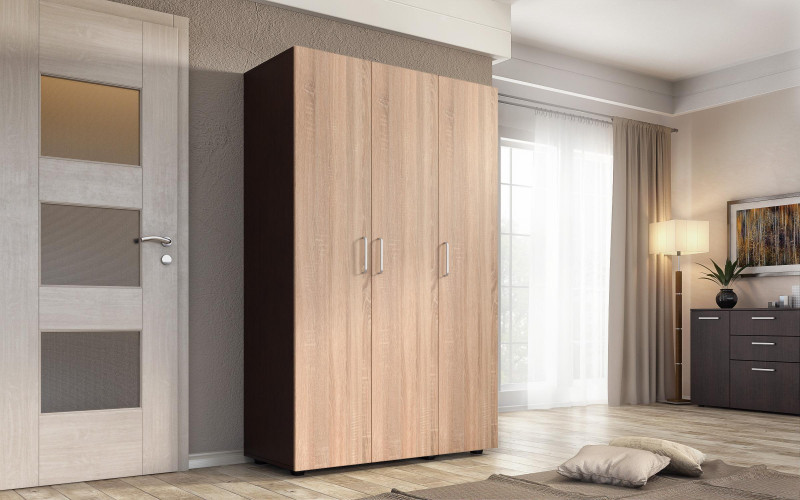 Wardrobe Stanley, Wenge + Sonoma oak  1