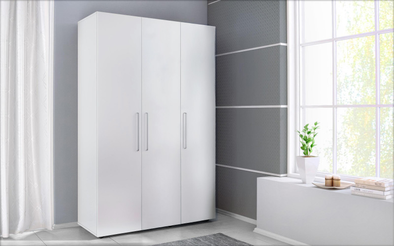Three-winged wardrobe Ophelia, white  1