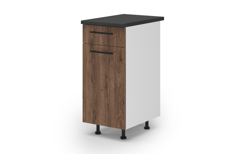 Kitchen cabinet Dakota 11, dark Scandinavian oak  1