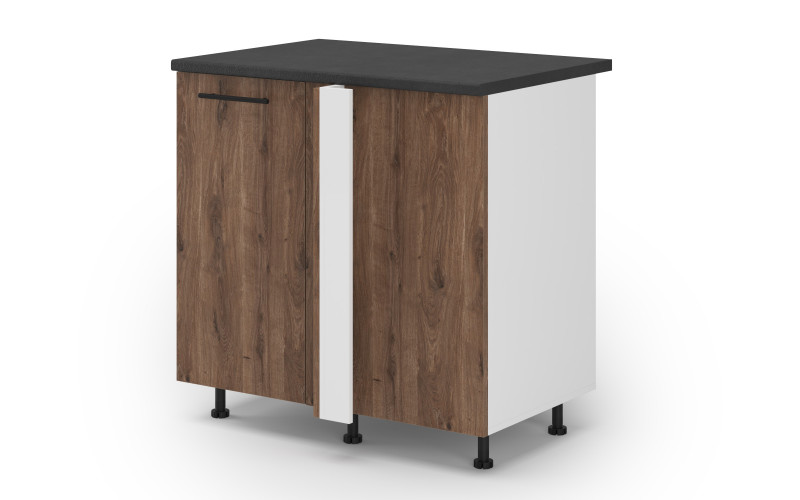 Kitchen cabinet Dakota 17, dark Scandinavian oak  1