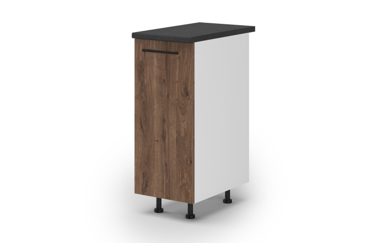 Kitchen cabinet Dakota 03, dark Scandinavian oak  1