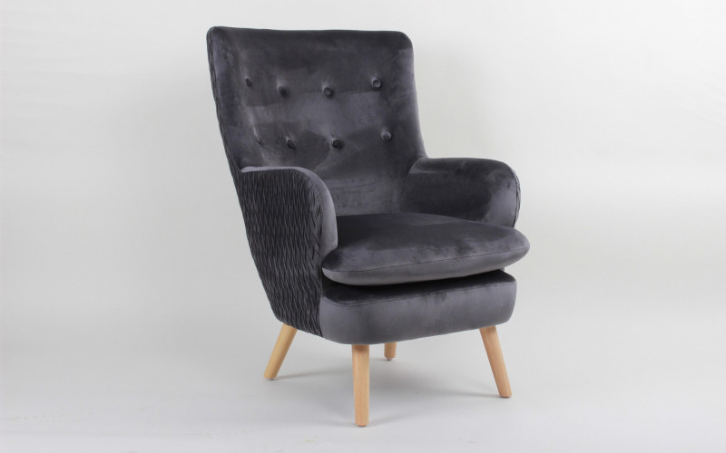 Armchair Presty, grey  1