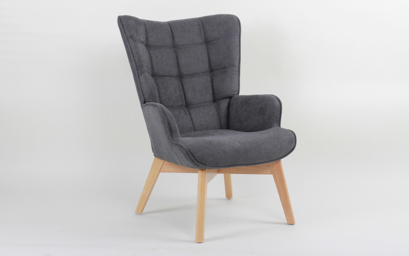 Armchair Erica, grey  1