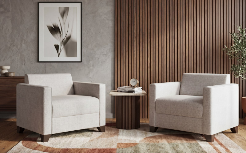 Set of 2 armchairs Boston, beige  1