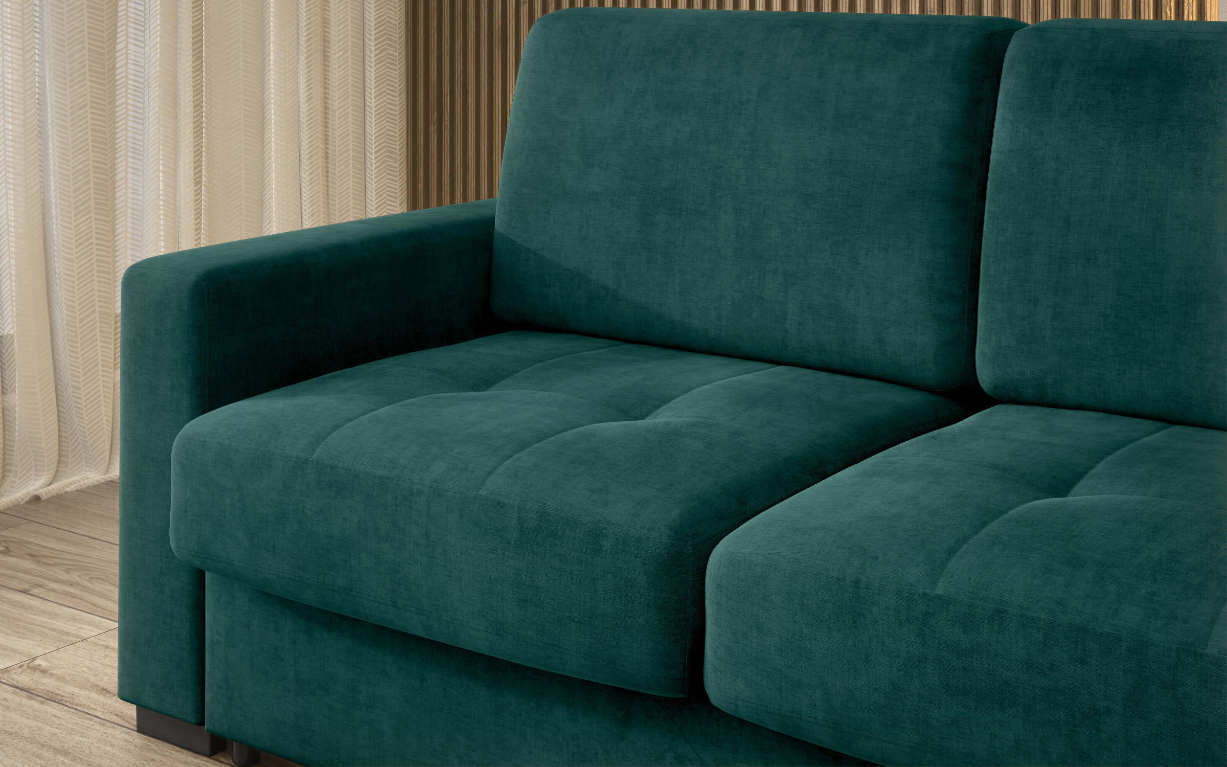 Extendable sofa Barion, turquoise  5